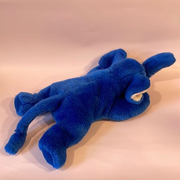 Peanut the Royal Blue Elephant 1998 Good Used Condition W Tush Tag Beanie Buddy - Picture 4 of 9